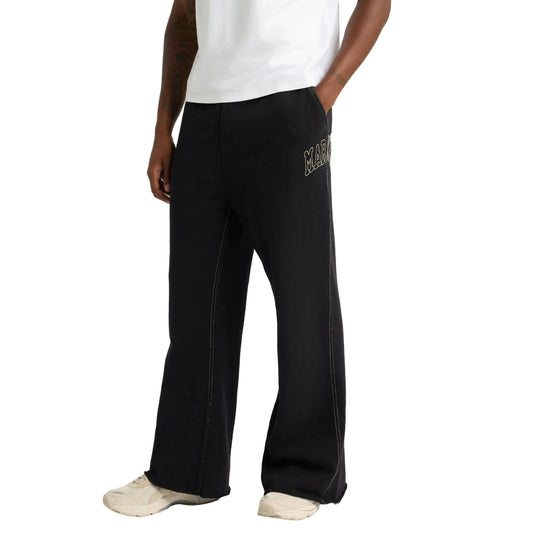 Big Stitch Open Leg Sweatpants (Black)