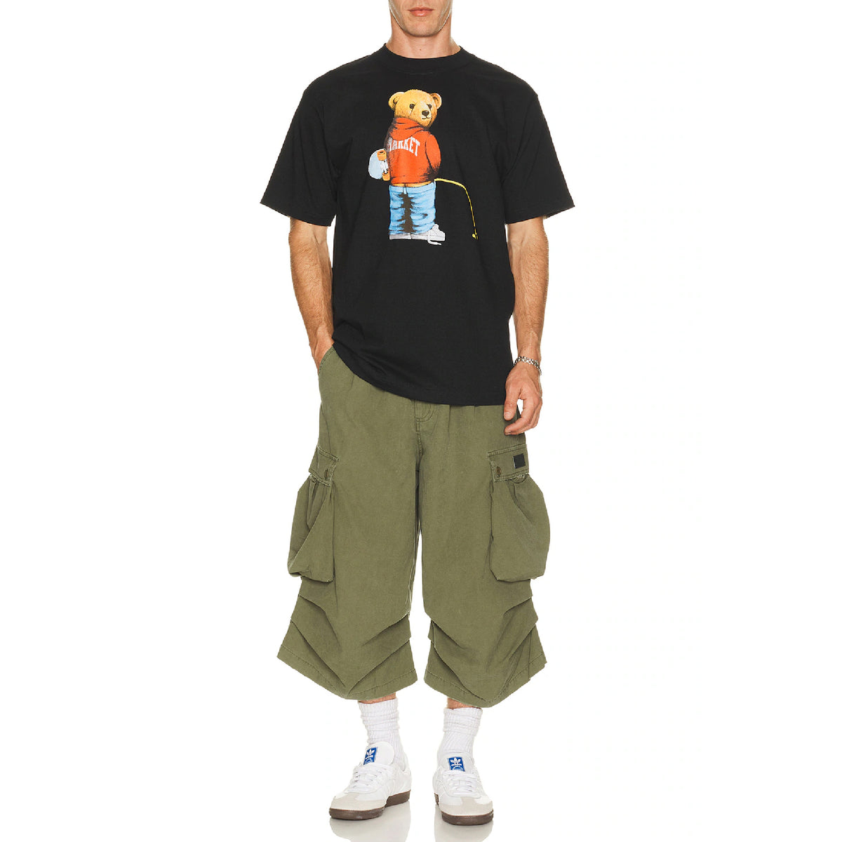 Trouble Making Bear Tee (Black)