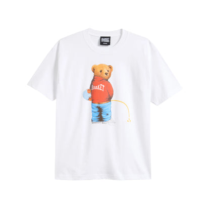 Trouble Making Bear Tee (White)