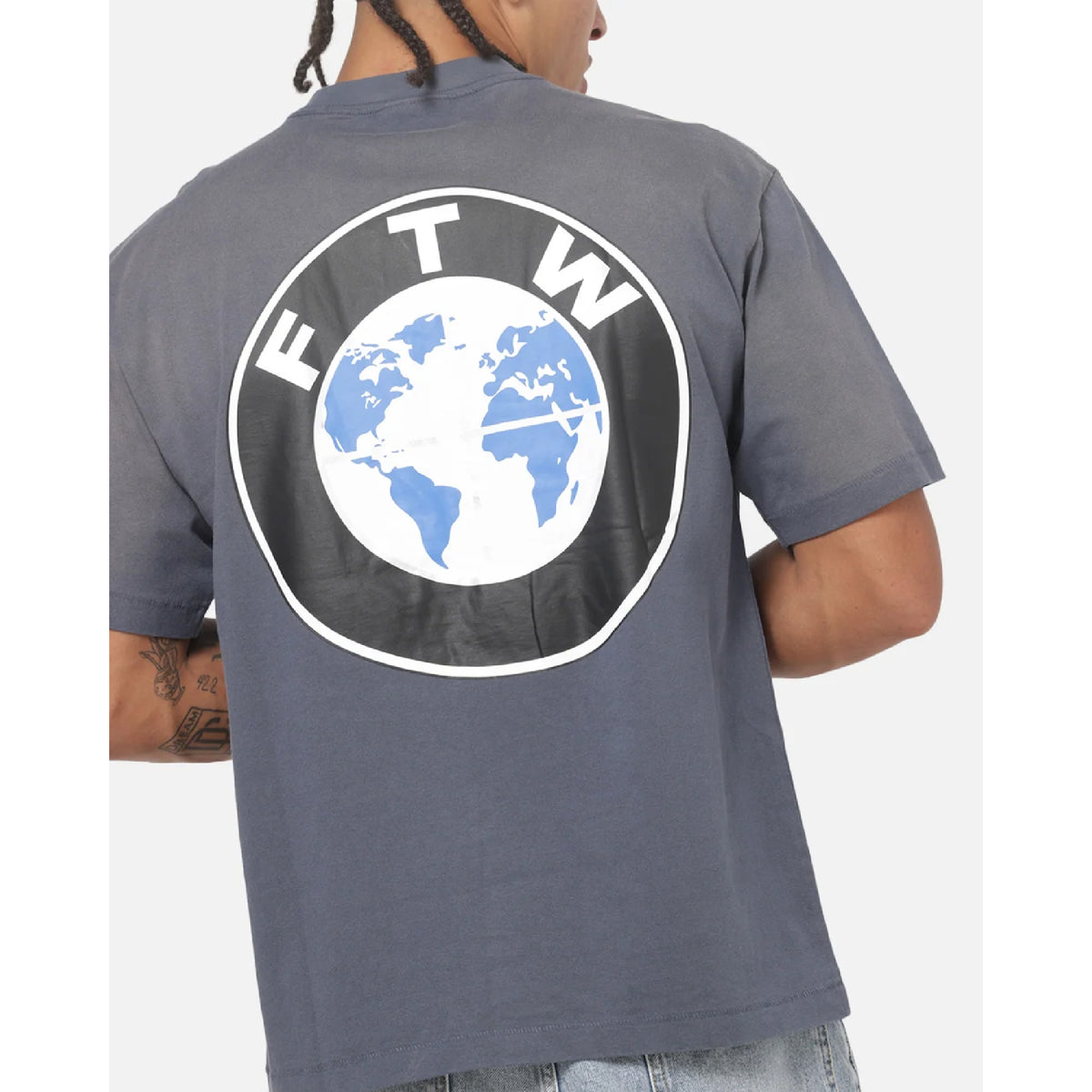 F The World Tee (Indigo Blue)