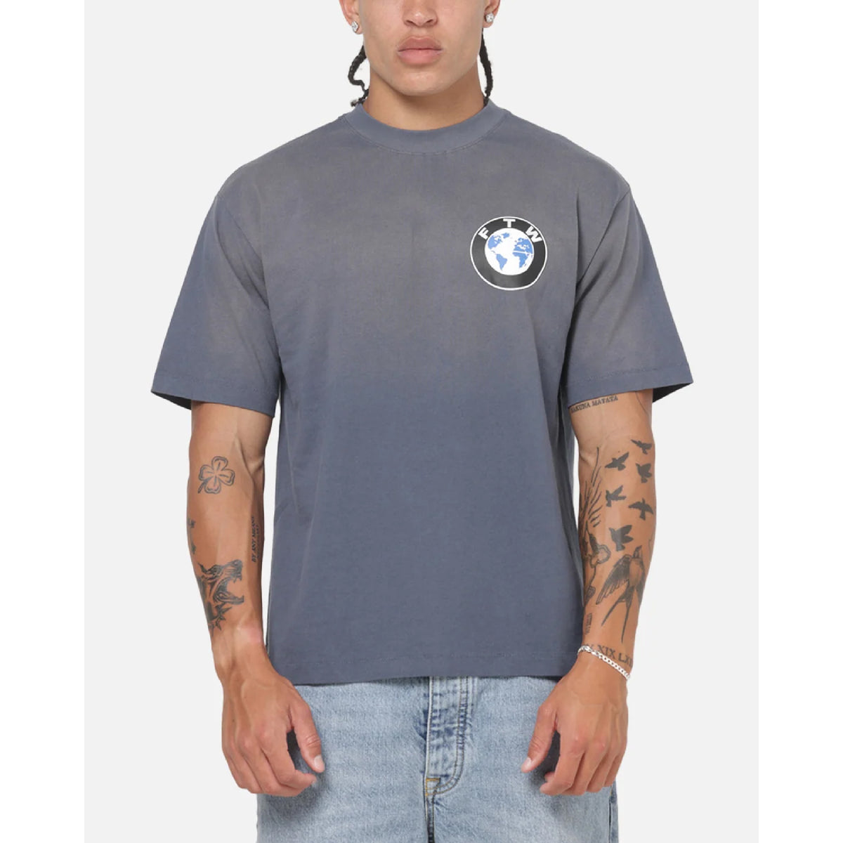 F The World Tee (Indigo Blue)