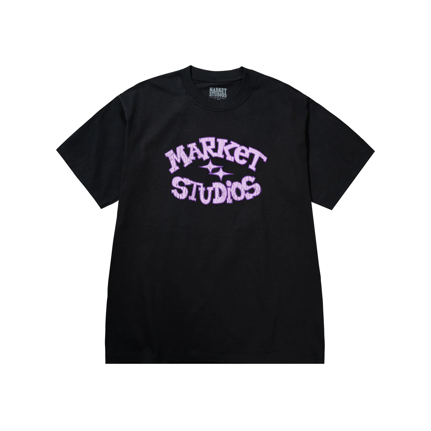 Smiley Old School Tee (Washed Black)