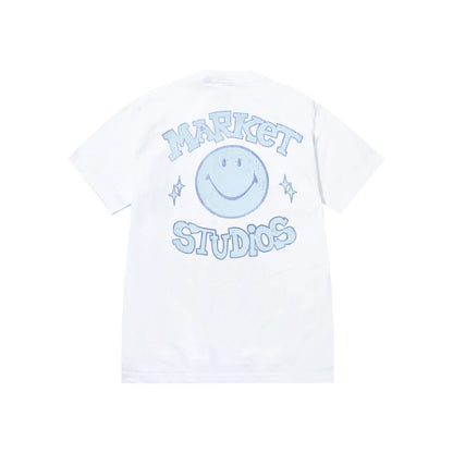 Smiley Old School Tee (White)