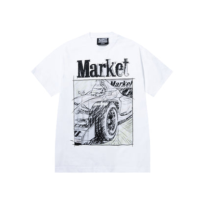 Scribbled Formula UV Tee (White)