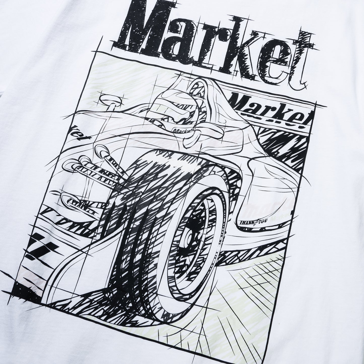 Scribbled Formula UV Tee (White)