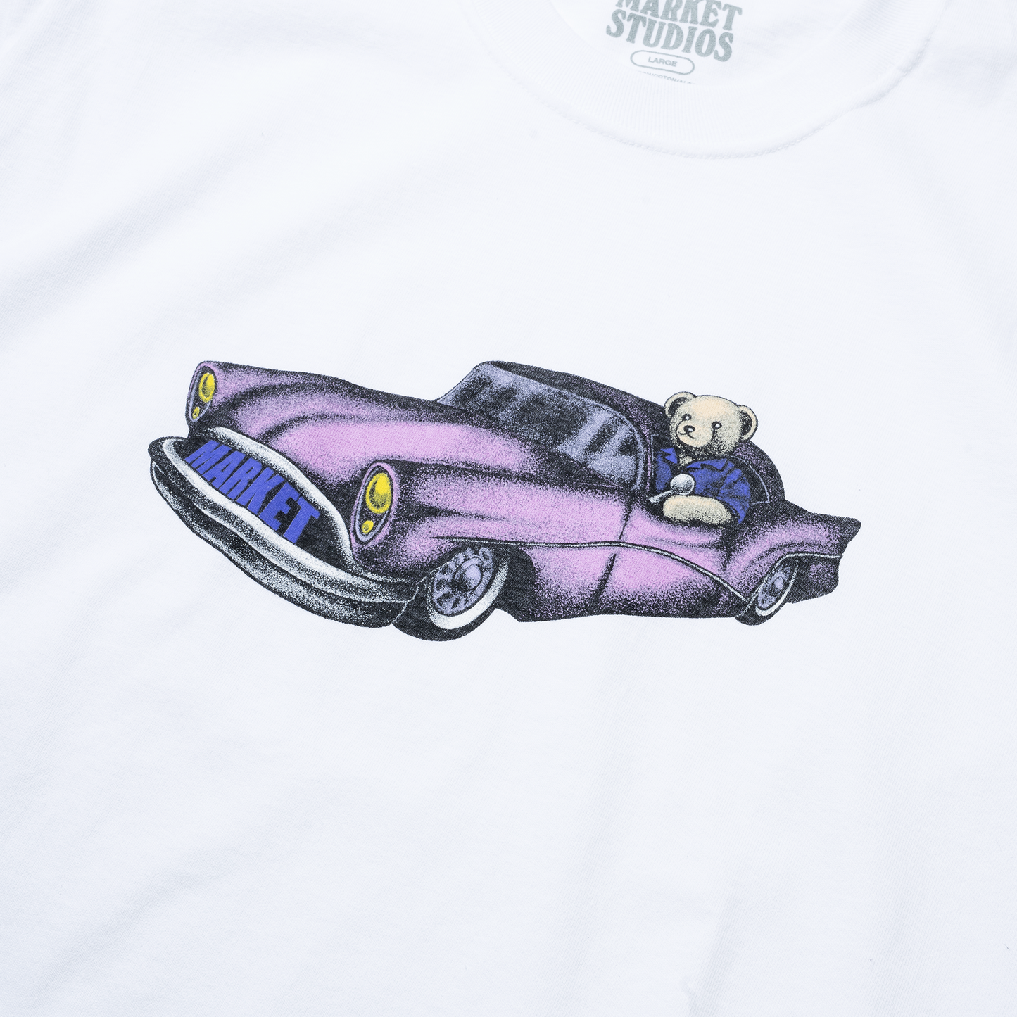 Lowrider Bear Tee (White)