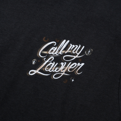 Airbrush Call My Lawyer Tee (Black)