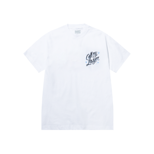 Airbrush Call My Lawyer Tee (White)