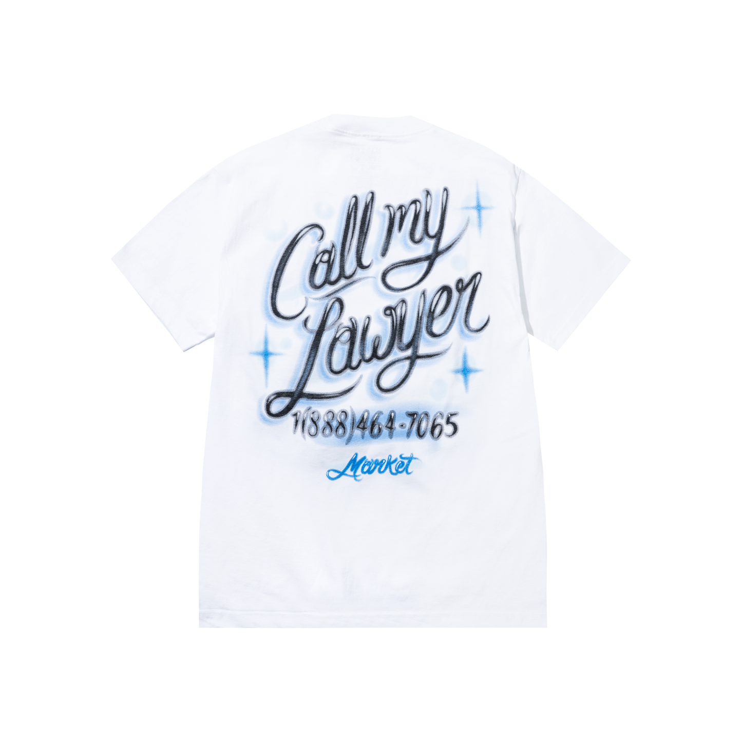 Airbrush Call My Lawyer Tee (White)