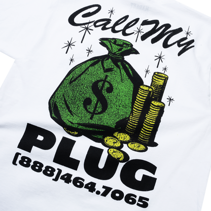Call My Plug Tee (White)