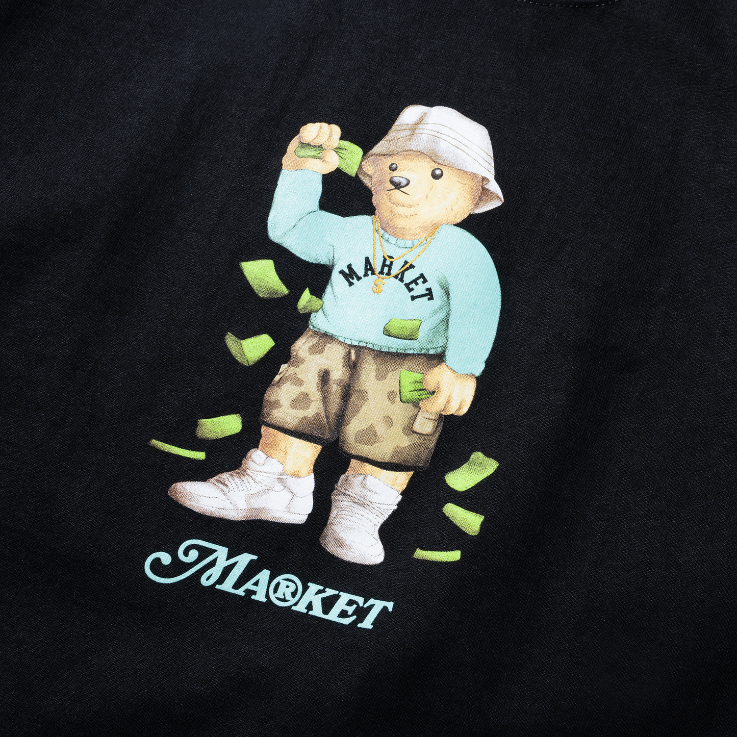 Making It Rain Bear Tee (Jet Black)