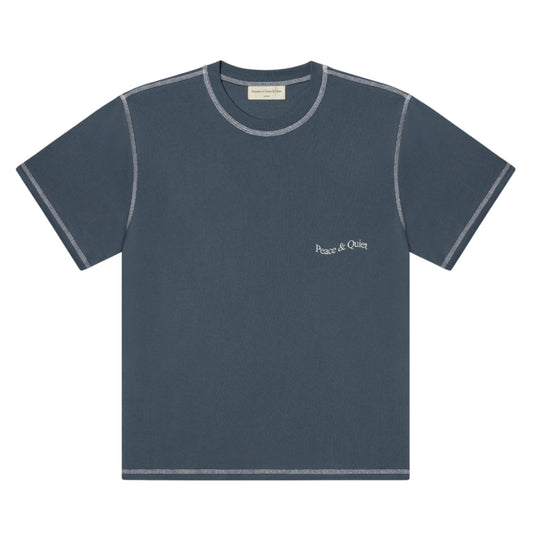 Wordmark Reverse Stitched Tee (Slate)