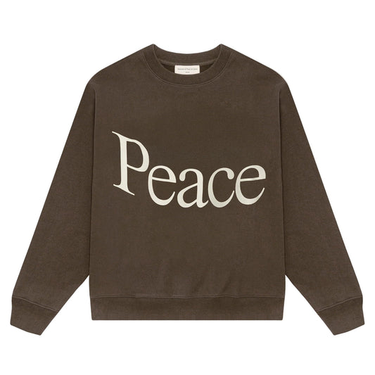 Jumbo Wordmark Crewneck (Brown)