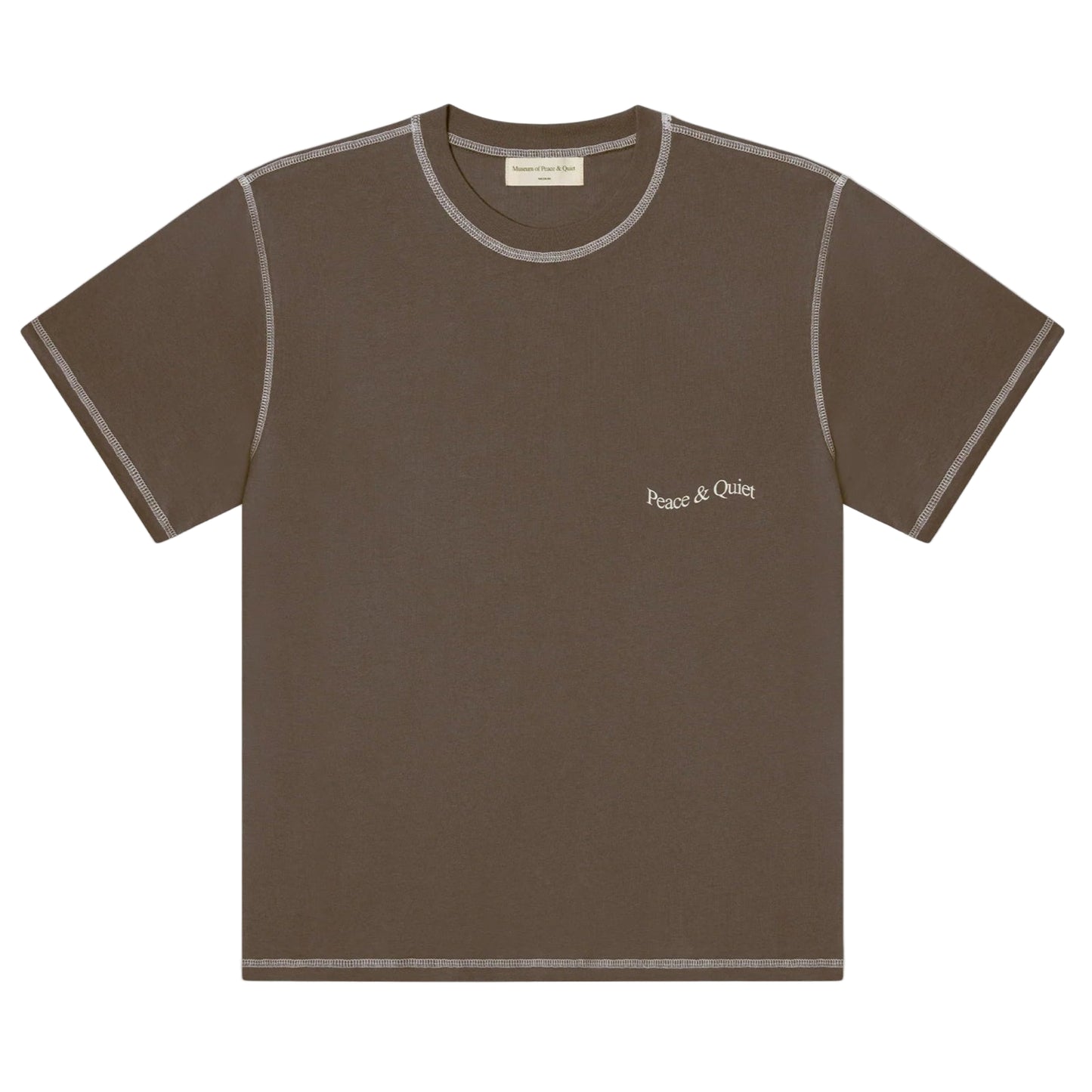 Wordmark Reverse Stitched Tee (Brown)