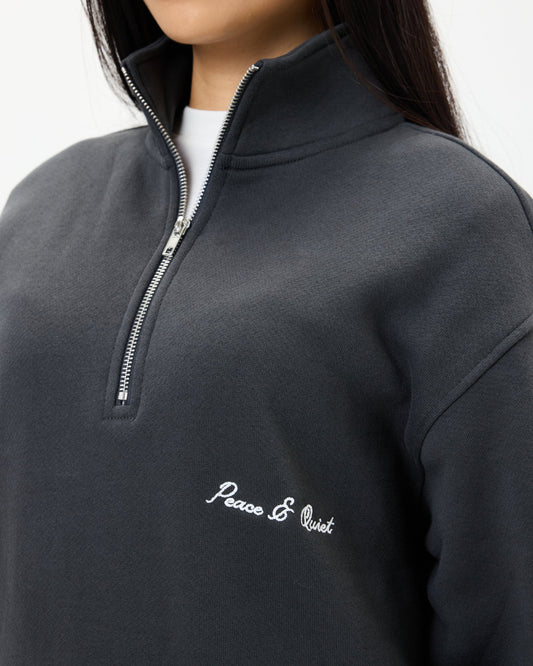 Signature Quarter Zip (Black)