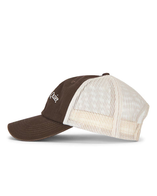 Wordmark Trucker Dad Hat (Brown)