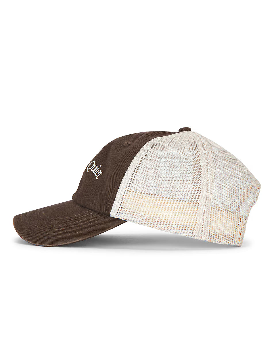 Wordmark Trucker Dad Hat (Brown)