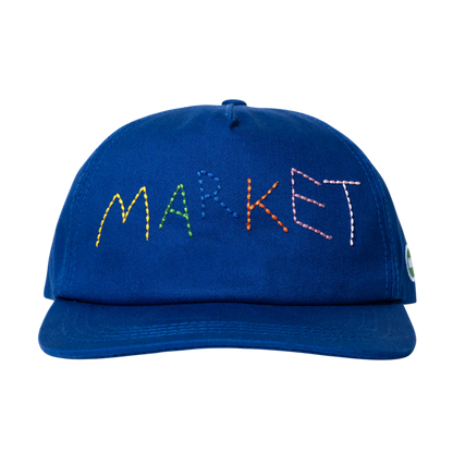 Soft Stitch 5-Panel Hat (Egyptian Blue)