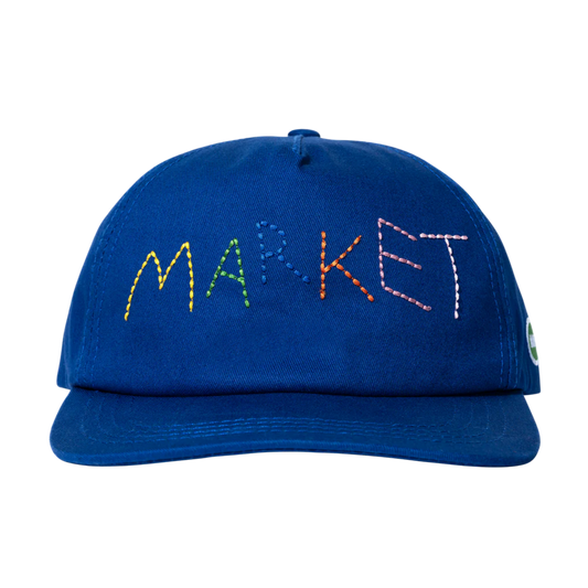 Soft Stitch 5-Panel Hat (Egyptian Blue)
