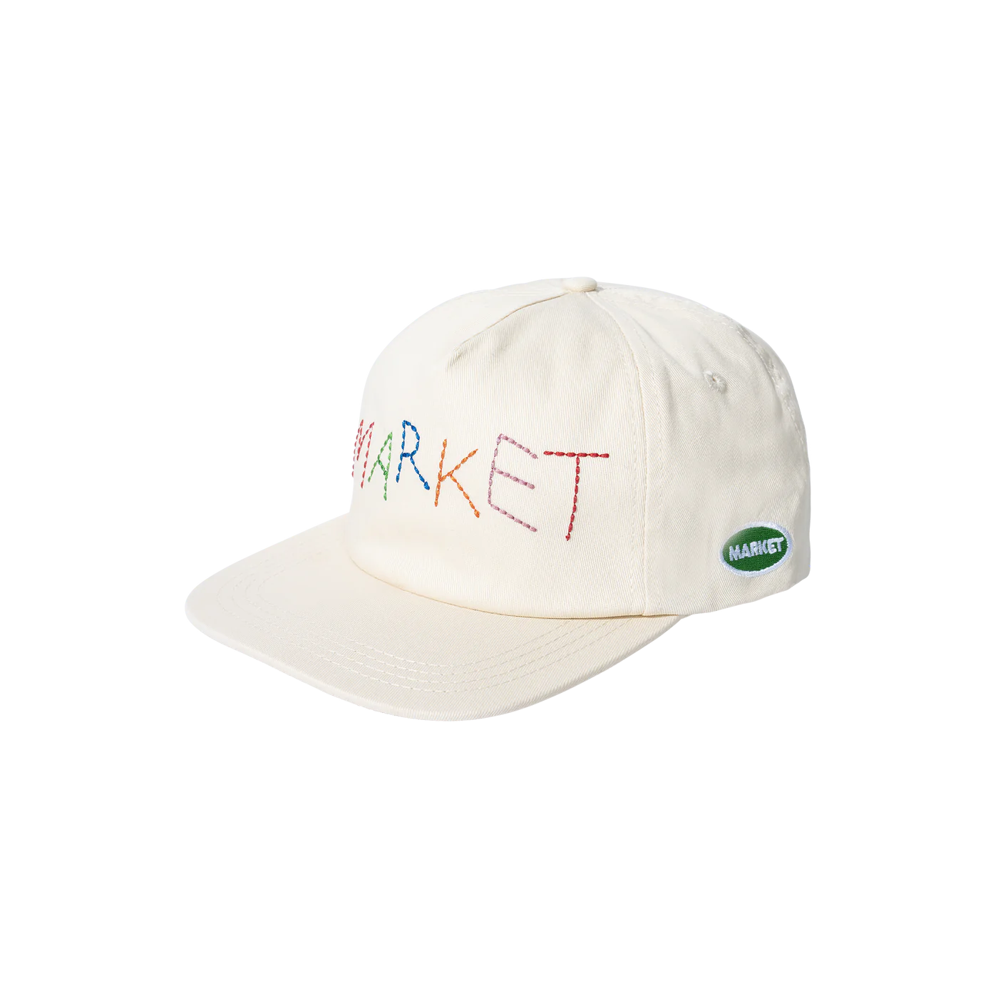 Soft Stitch 5-Panel Hat (Butter Cream)