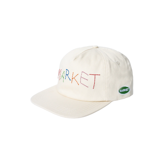 Soft Stitch 5-Panel Hat (Butter Cream)