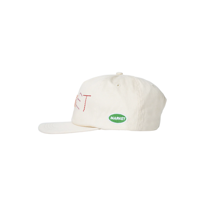 Soft Stitch 5-Panel Hat (Butter Cream)