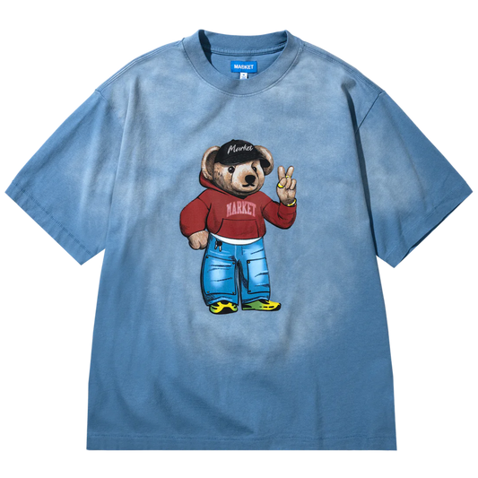 Fit Check Bear Tee (Sky Blue)
