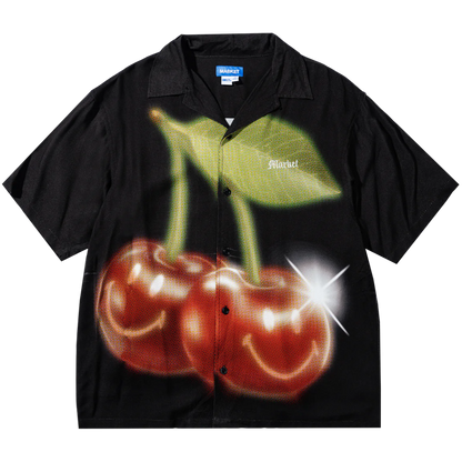 Smiley Cherries SS Button Up