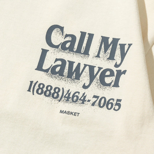 Call My Lawyer 3D Tee (Butter Cream)