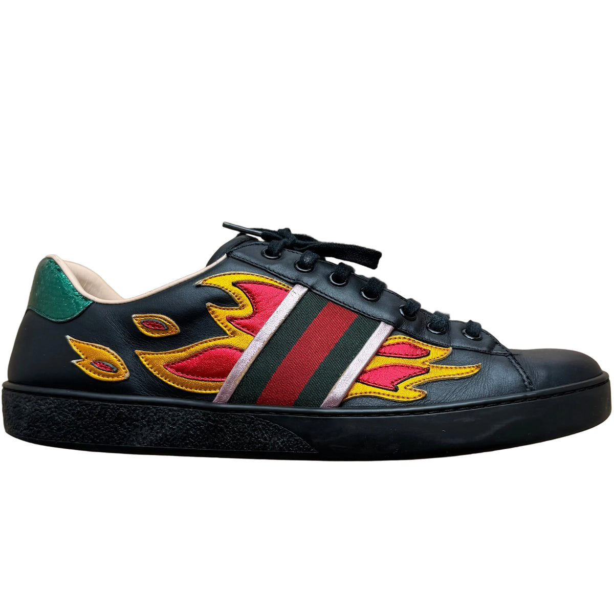 Gucci Ace Flame Sneakers (De Uso)