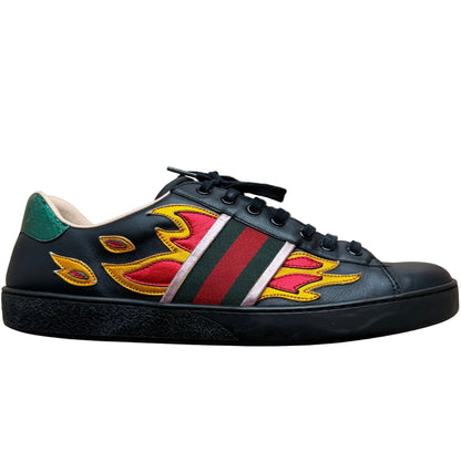 Gucci Ace Flame Sneakers (De Uso)