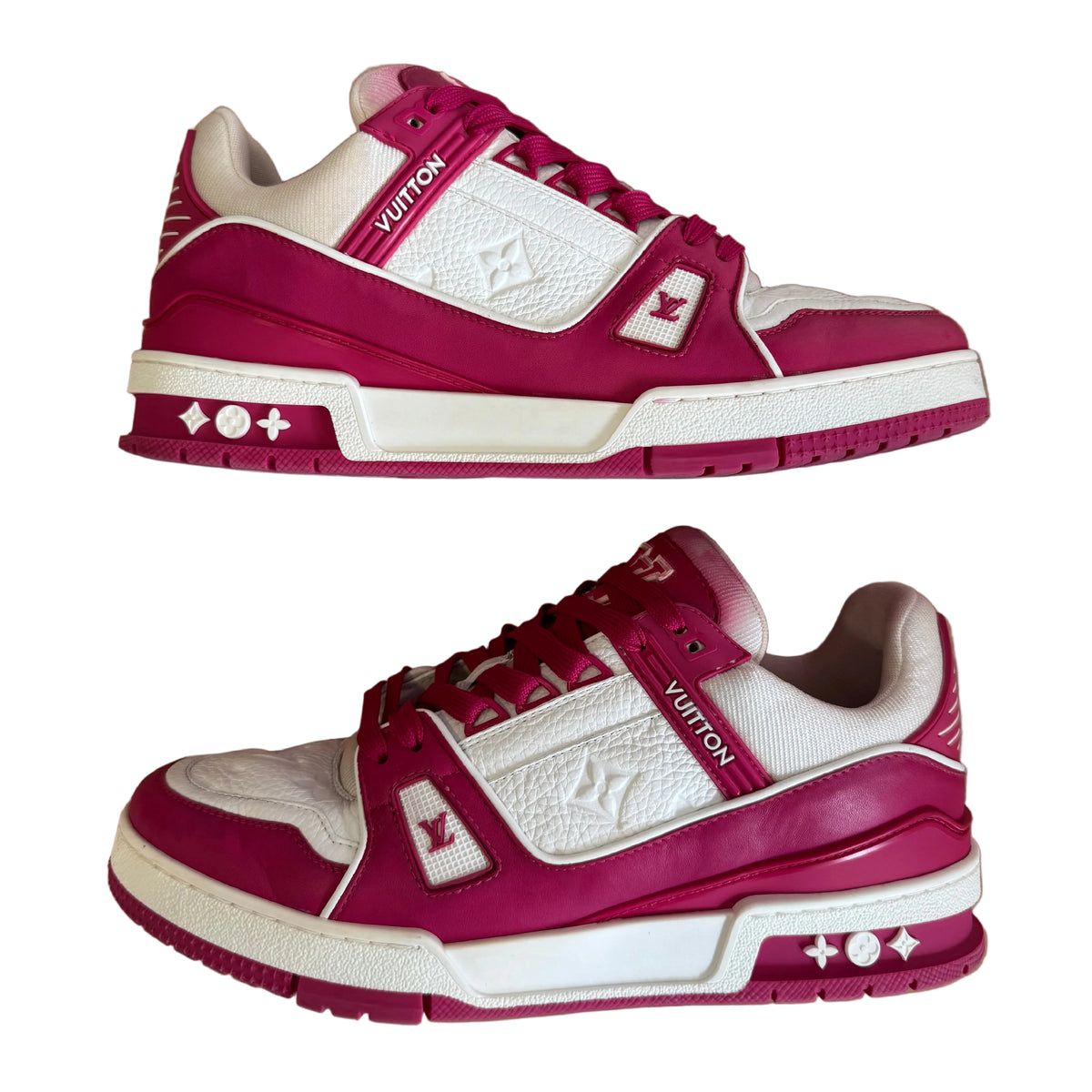 Louis Vuitton Trainer “Fuchsia Pink White” (De Uso)