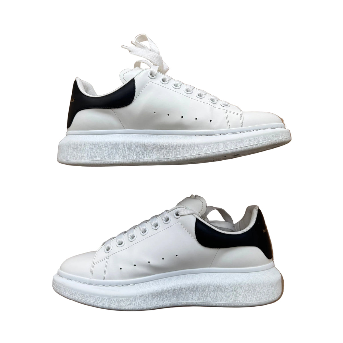Alexander McQueen Oversized Sneakers “Black/White” (De Uso)