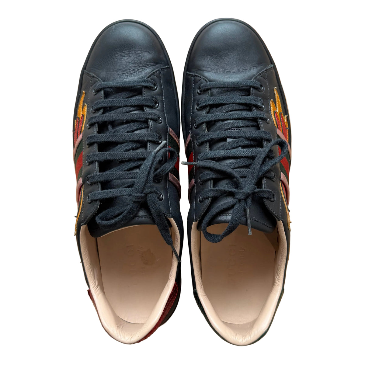 Gucci Ace Flame Sneakers (De Uso)