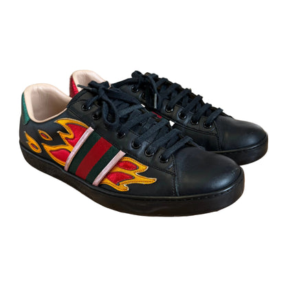 Gucci Ace Flame Sneakers (De Uso)
