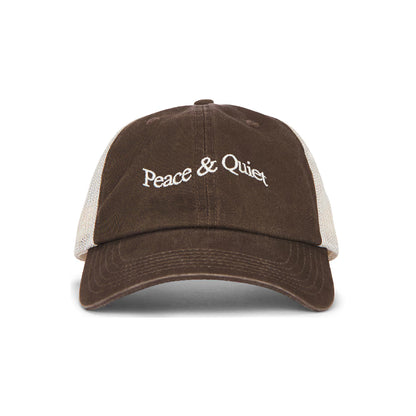 Wordmark Trucker Dad Hat (Brown)