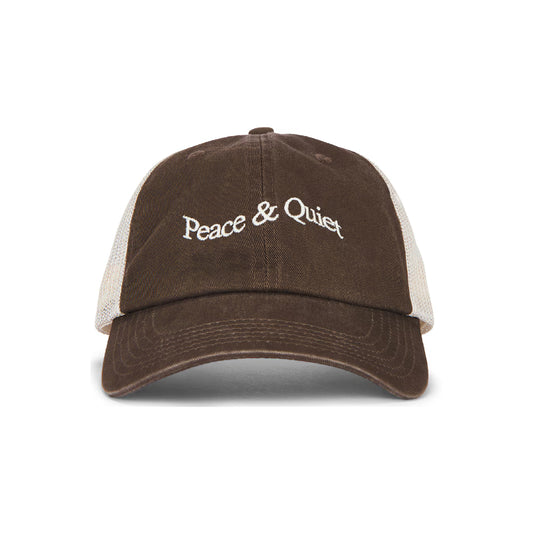 Wordmark Trucker Dad Hat (Brown)