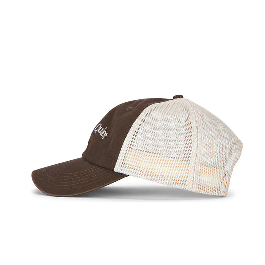 Wordmark Trucker Dad Hat (Brown)