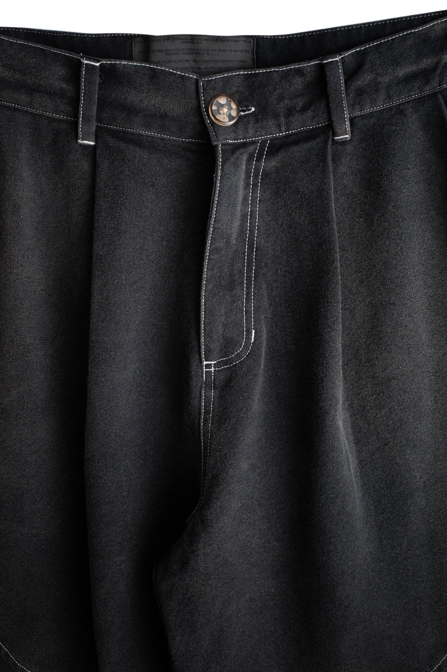 Denim Slant Pant (Washed Black)
