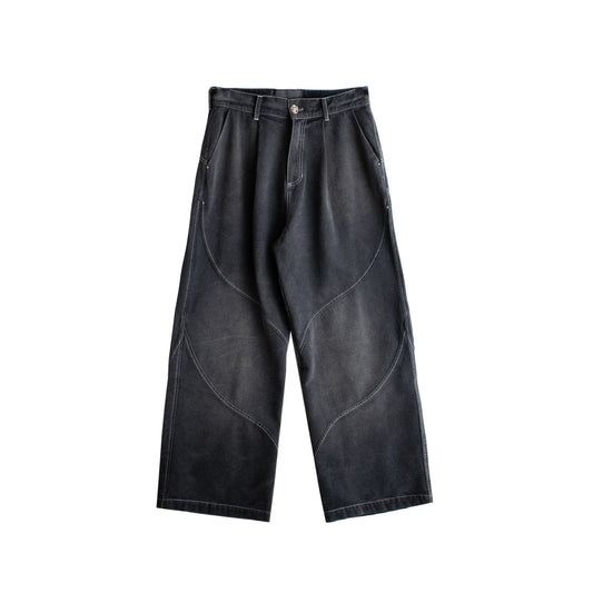 Denim Slant Pant (Washed Black)