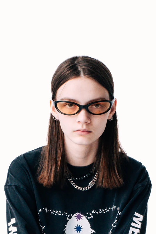 Face Slap Sunglasses (Black/Yellow)