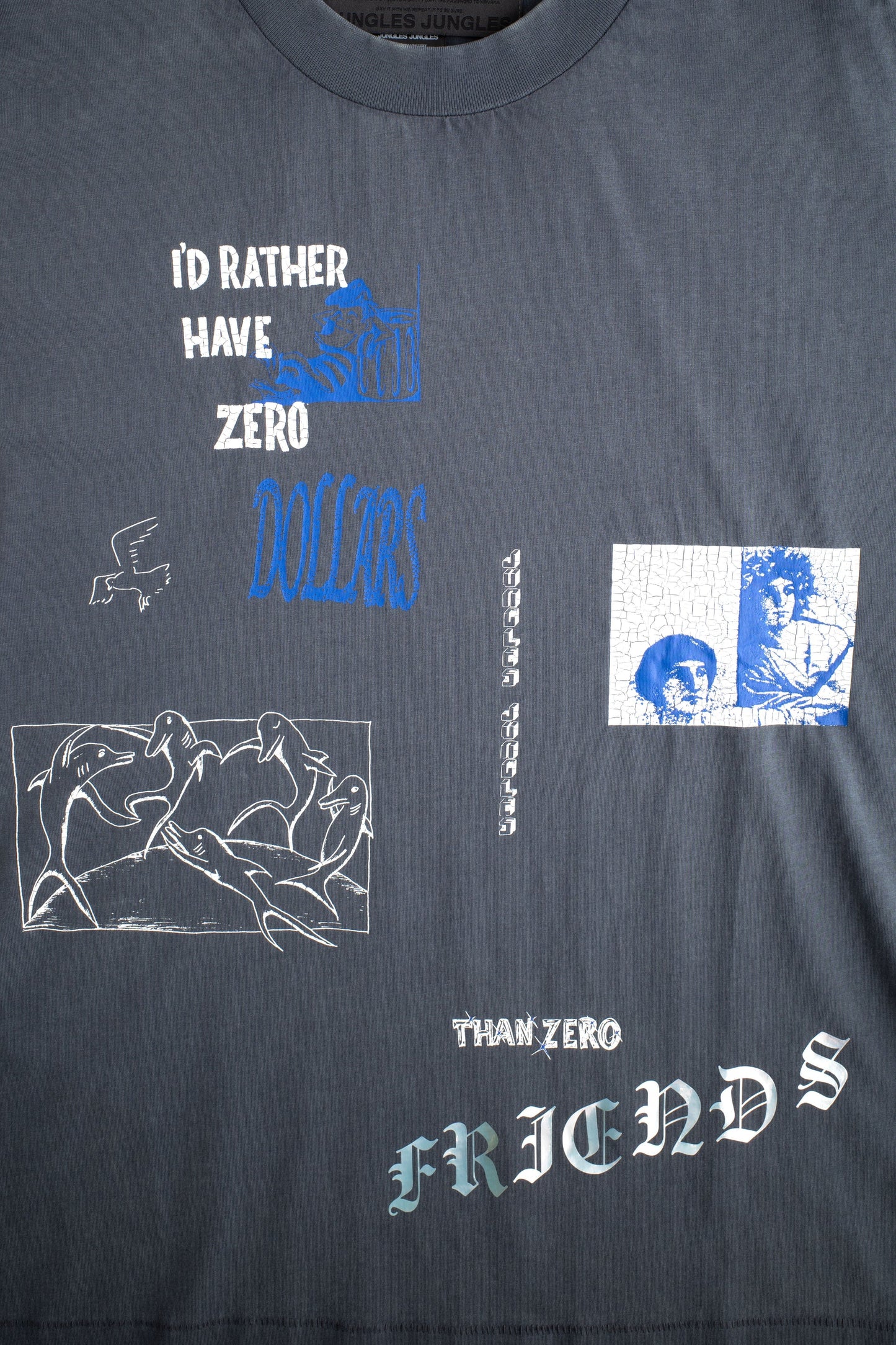 I'd Rather Tee (Vintage Blue)