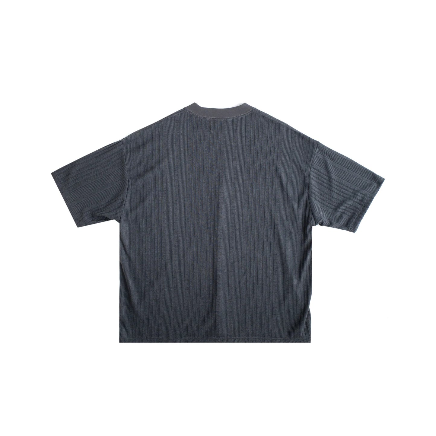 Knit Stripe Tee (Charcoal)