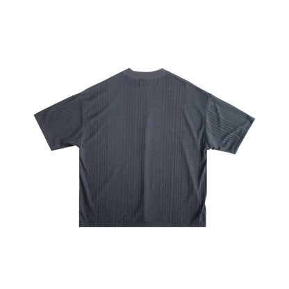 Knit Stripe Tee (Charcoal)