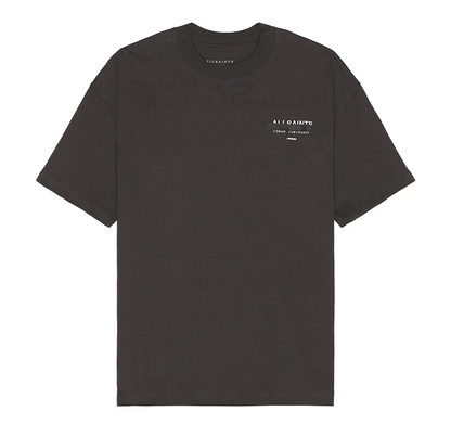 Redact Oversized Logo Tee (Washed Black)