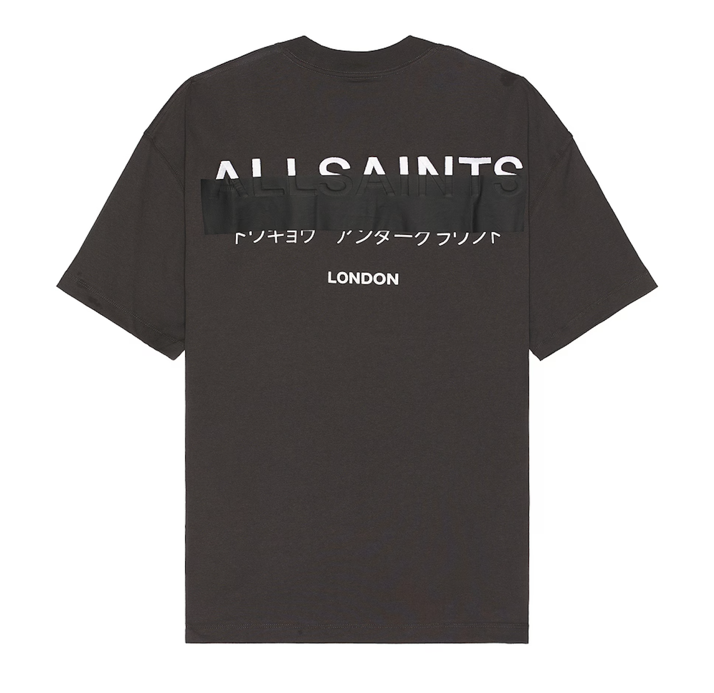 Redact Oversized Logo Tee (Washed Black)