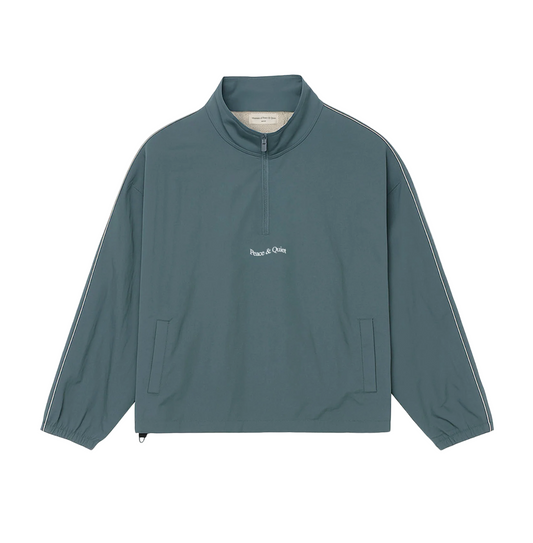 Wordmark Nylon Quarter Zip (Slate)
