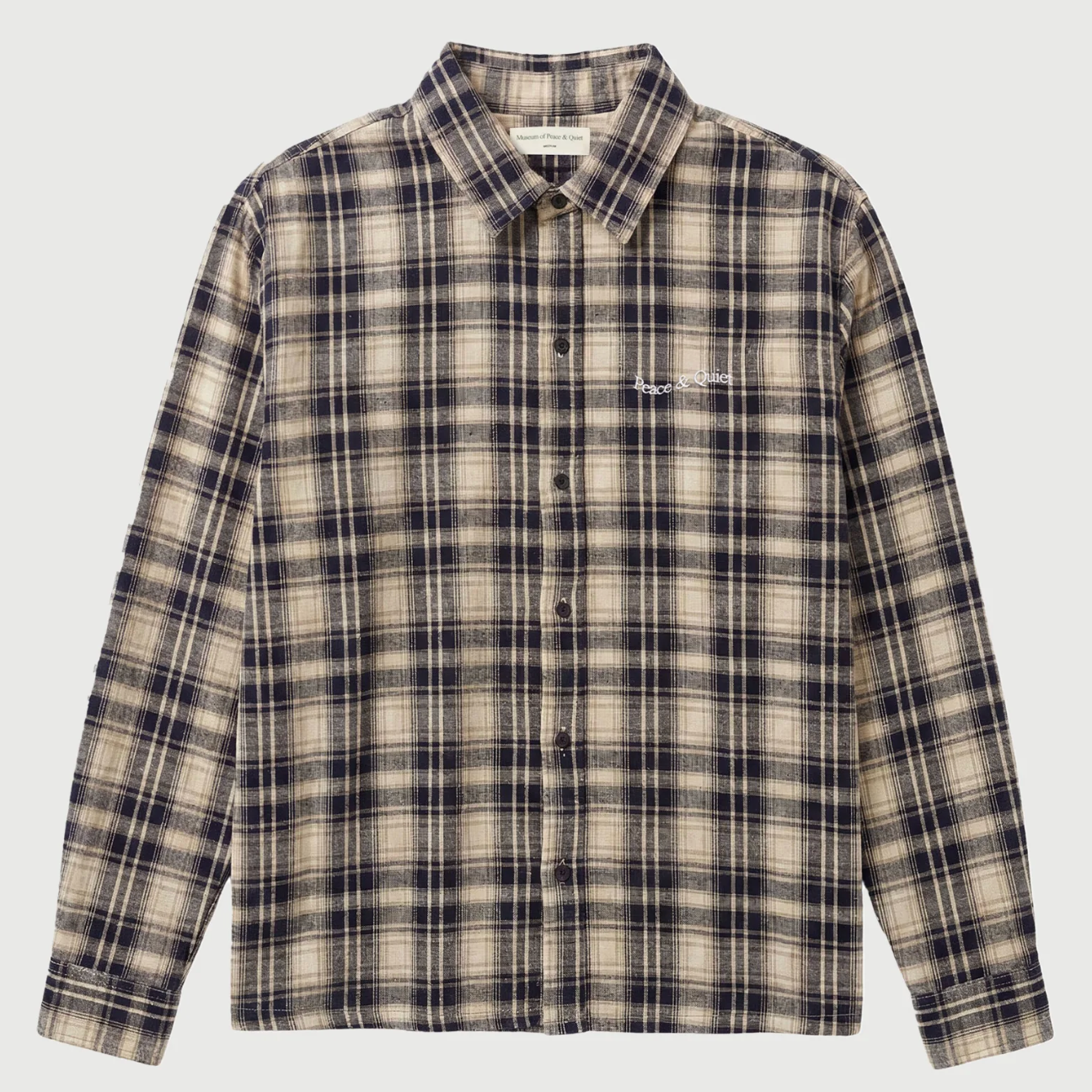 Wordmark Button Up (Navy)