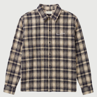 Wordmark Button Up (Navy)