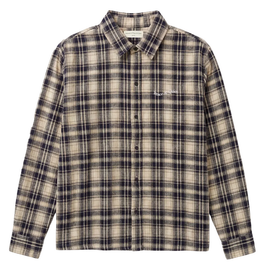 Wordmark Button Up (Navy)